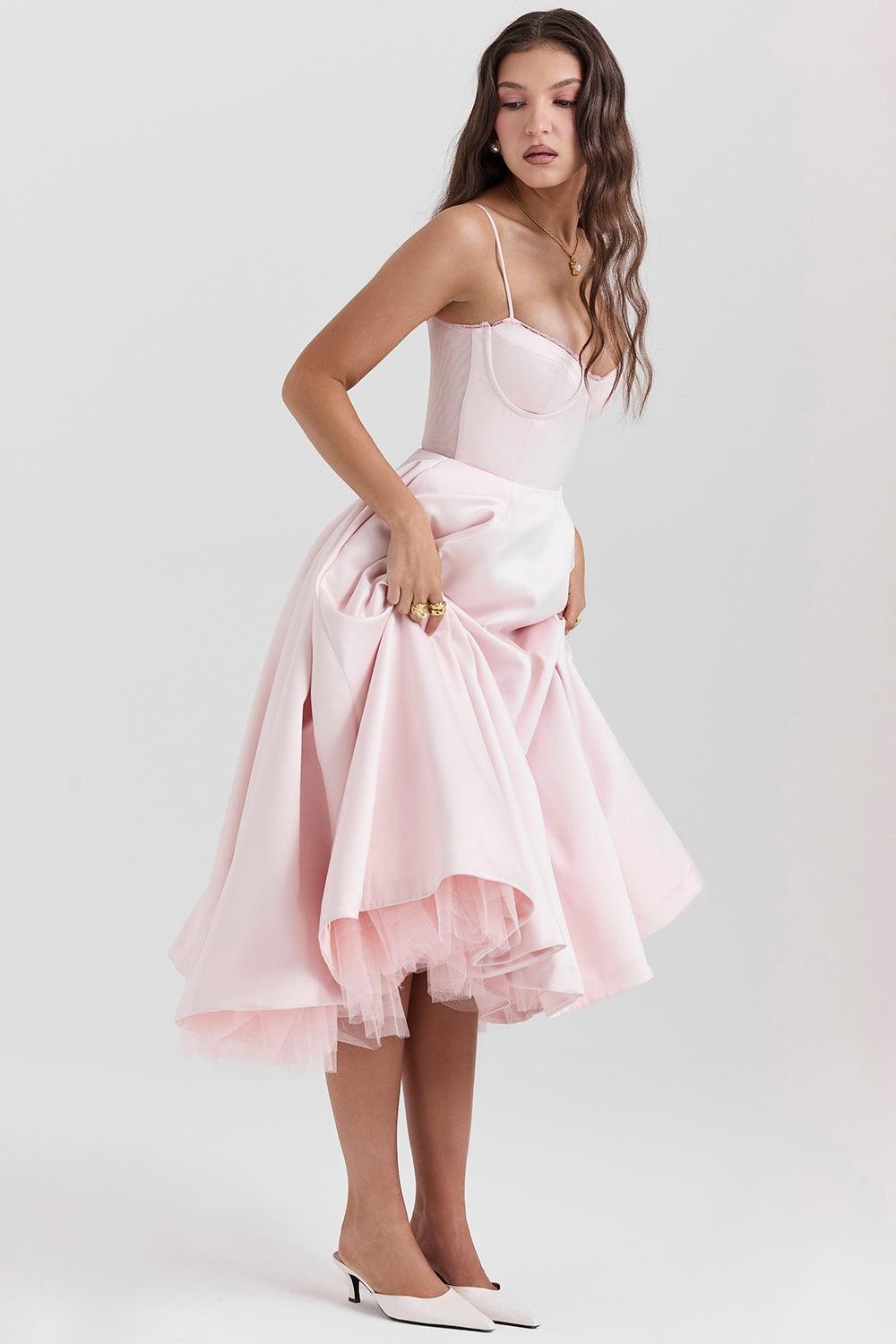 Evelina Elegantes Midikleid für Damen
