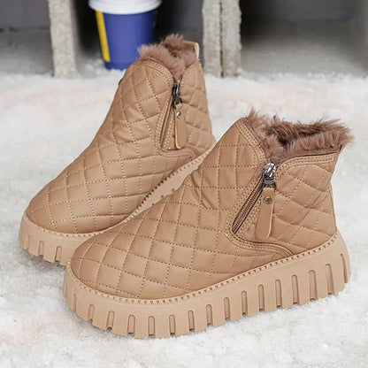 Damen Leder Winterstiefel mit orthopädischer Unterstützung