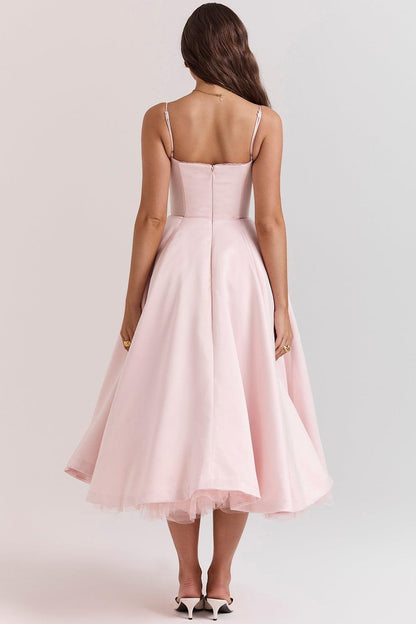 Evelina Elegantes Midikleid für Damen