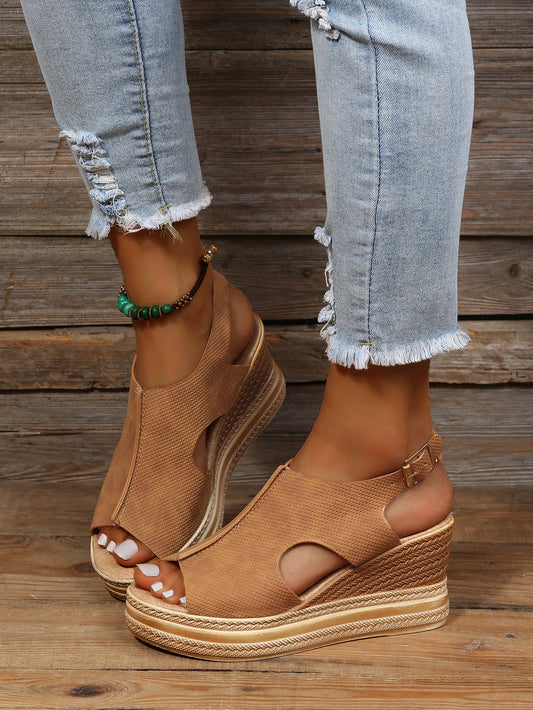 Damen Freizeit Sandalen mit Blockabsatz