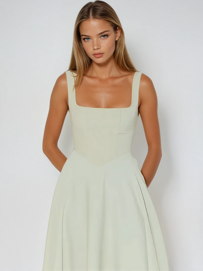 Klassisches Midikleid für Damen