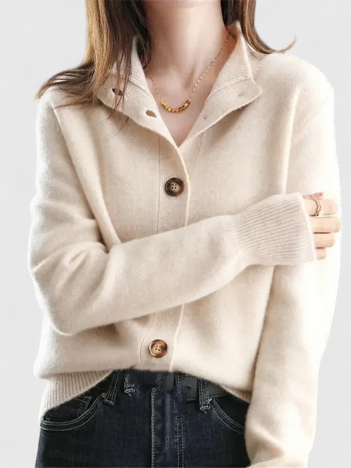 Klassischer Strickcardigan mit Knopfleiste