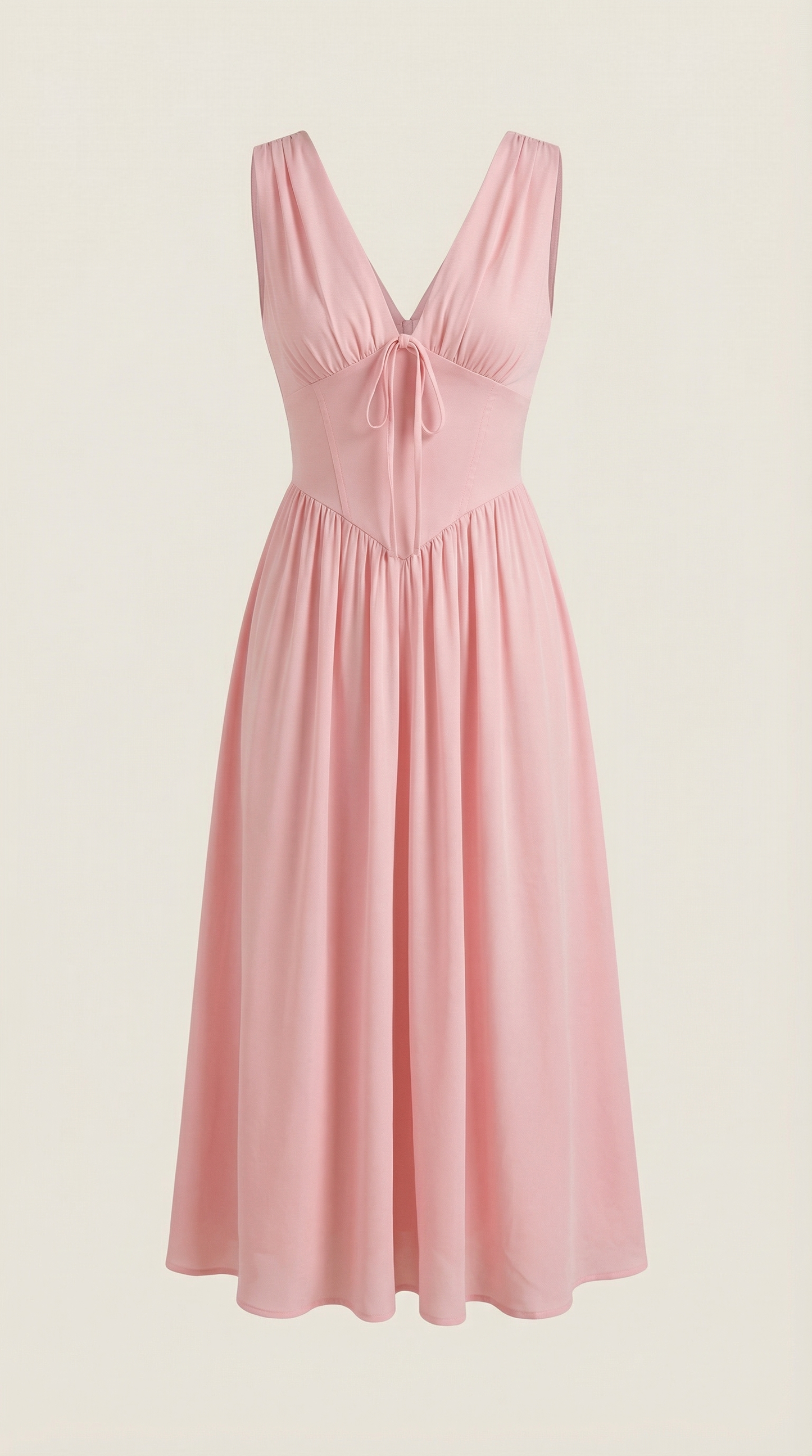 Damen Korsett Midi Sommerkleid