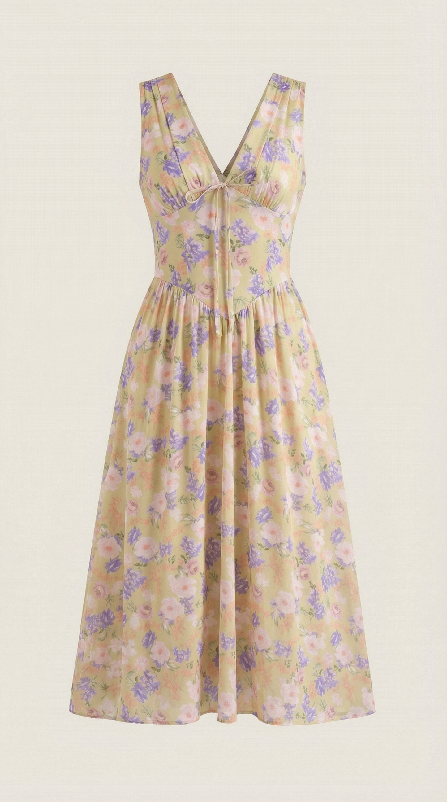 Damen Korsett Midi Sommerkleid