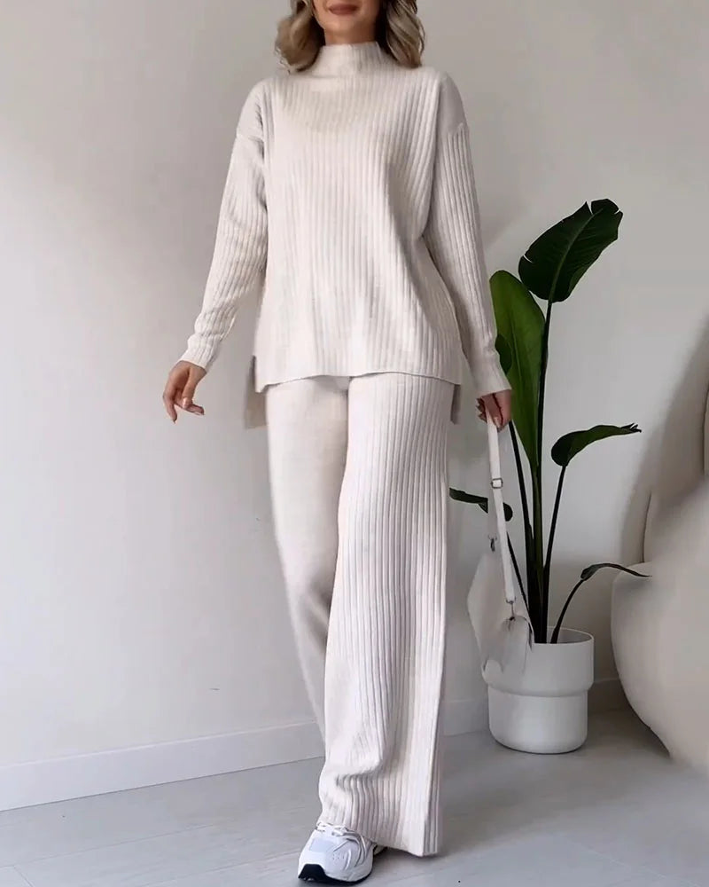 Schickes zweiteiliges Set mit Schlitz für lässigen Alltagslook