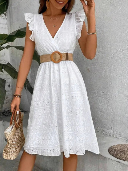 Kleid mit Fledermausärmeln