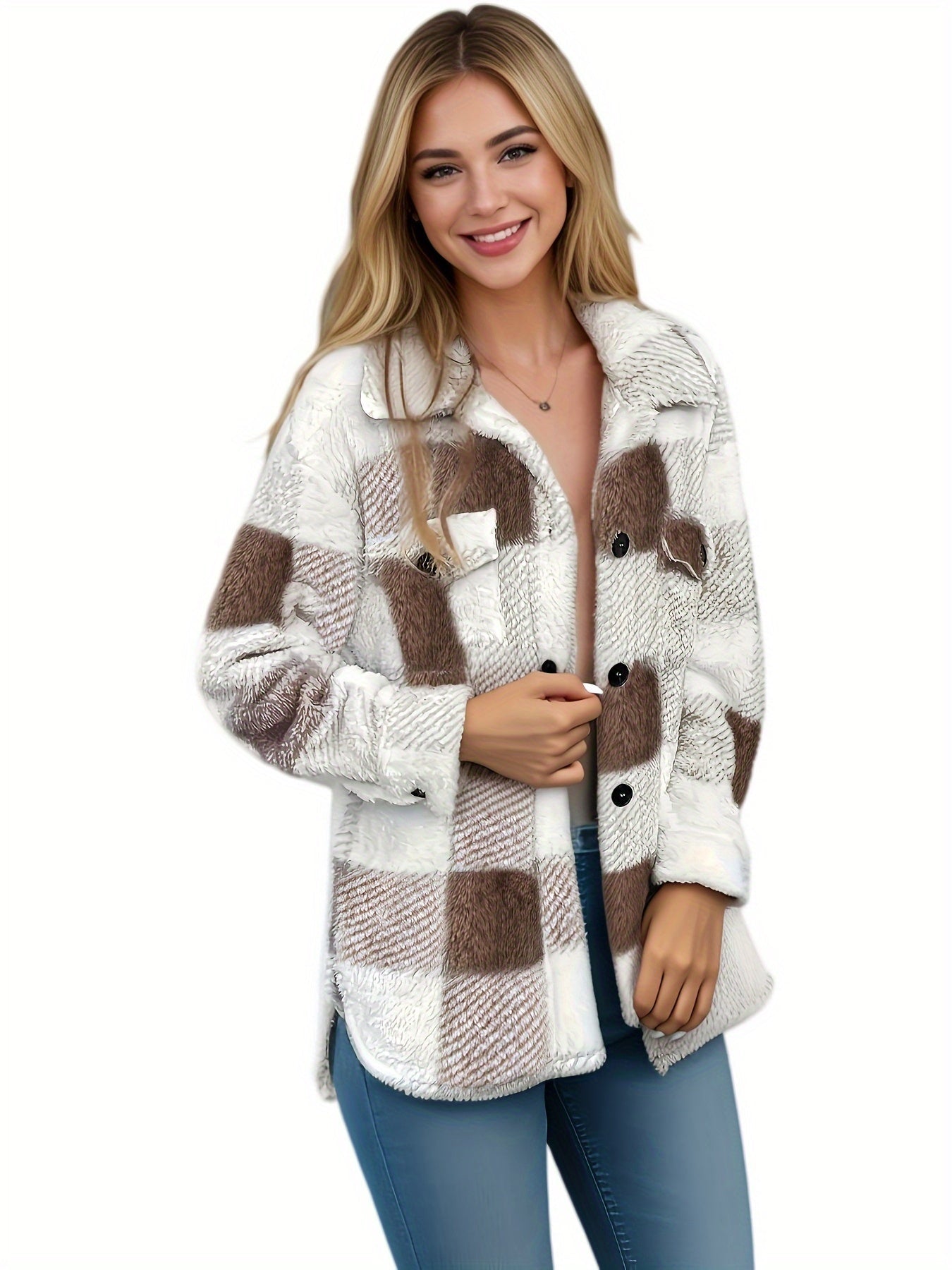 Gemütliche locker sitzende weiche Hemdjacke