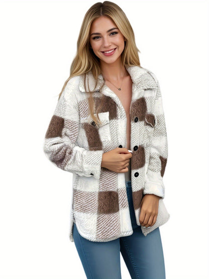 Gemütliche locker sitzende weiche Hemdjacke