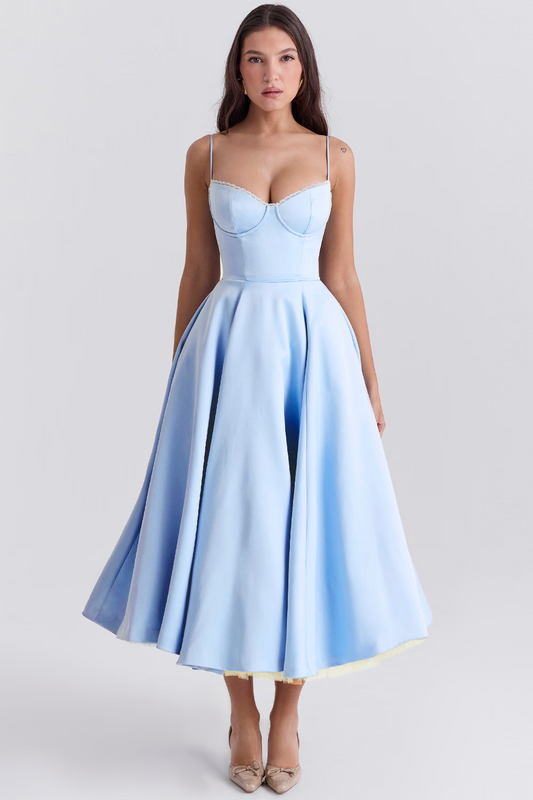 Evelina Elegantes Midikleid für Damen