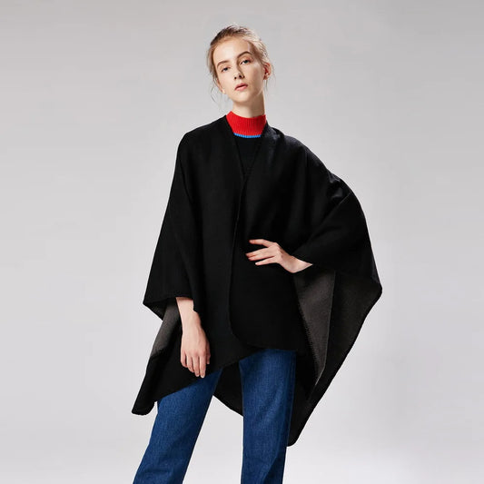 Felix® | Warmer Poncho mit fließendem Schnitt