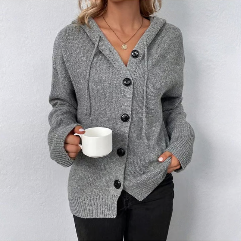 Gemütliche Strick-Cardigan mit Knöpfen für Damen