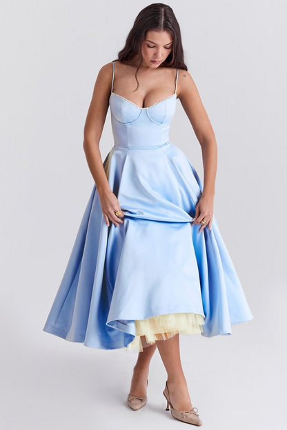 Evelina Elegantes Midikleid für Damen