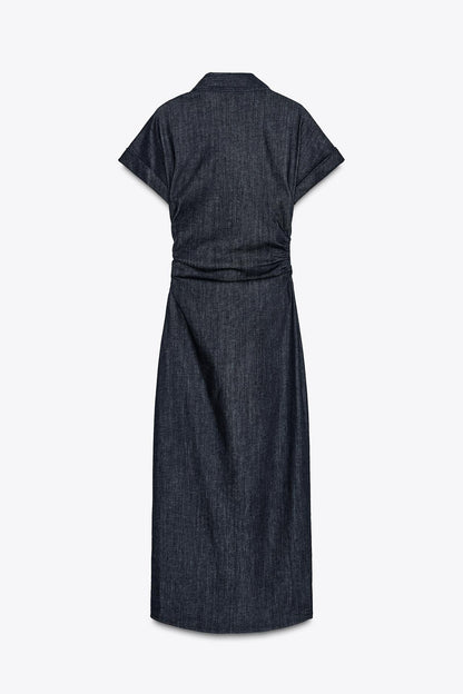 Lässiges Denim-Midikleid für den Alltag