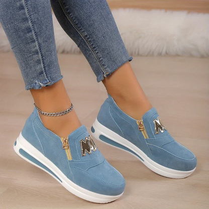 Bequeme orthopädische Plateauschlupfschuhe für Damen