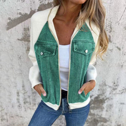 Klassische lässige Damen-Jeansjacke