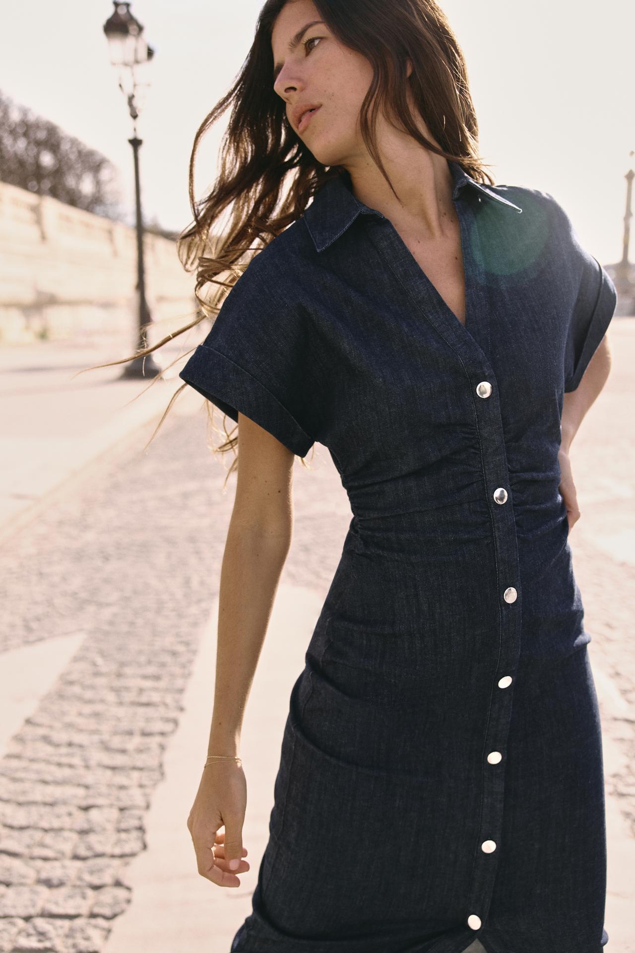 Lässiges Denim-Midikleid für den Alltag