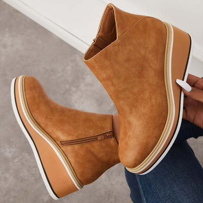 Schicke Leder-Stiefeletten für den Alltagsstil