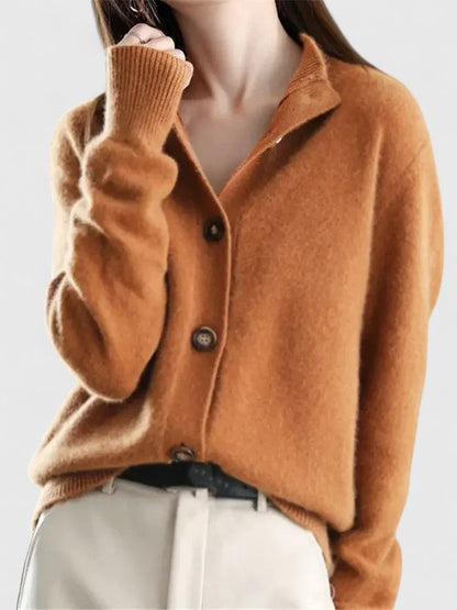 Klassischer Strickcardigan mit Knopfleiste