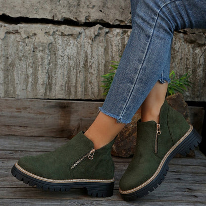 Schicke Leder-Stiefeletten für Damen