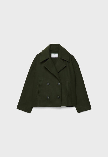 Schicke doppelt geknöpfte kurze Jacke