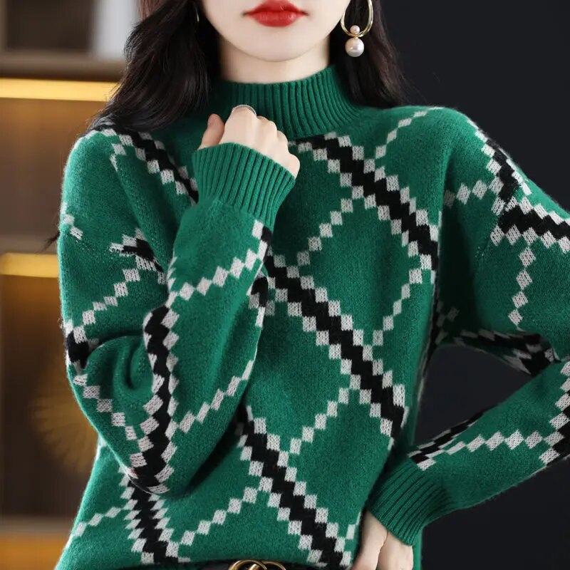 Christy® | Geometrisch gemusterter Pullover