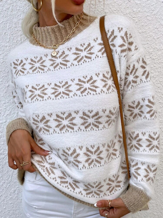 Chryssa® | Eleganter Pullover mit Schneeflockenmuster