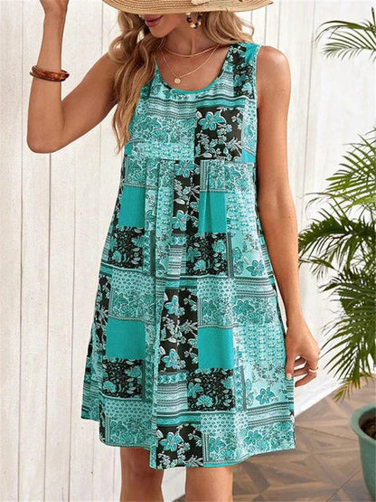Océane Dubois® | Kleid mit kariertem Vintage-Muster