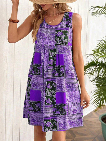 Océane Dubois® | Kleid mit kariertem Vintage-Muster