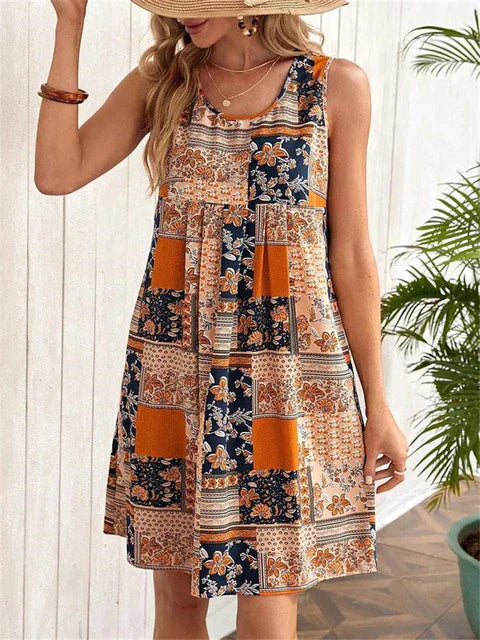 Océane Dubois® | Kleid mit kariertem Vintage-Muster