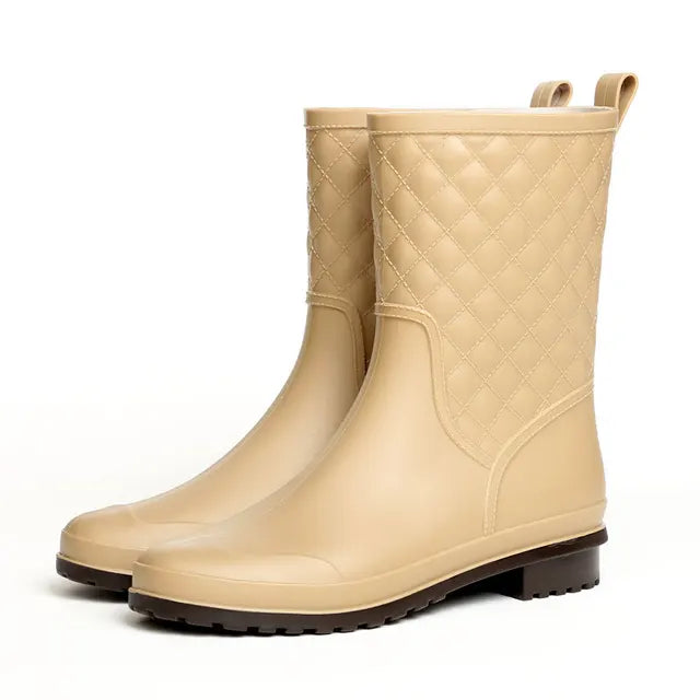 Emily® | Gesteppt Wasserdichte Regenstiefel