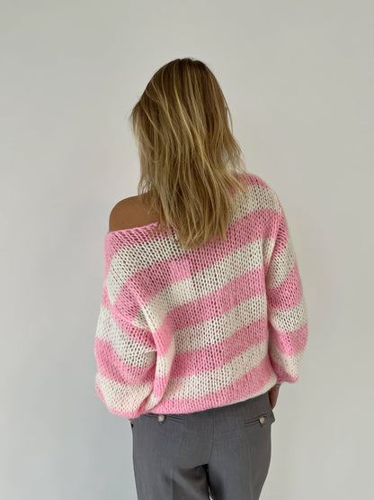 Gemütlicher leichter Strickpullover für lässigen Komfort