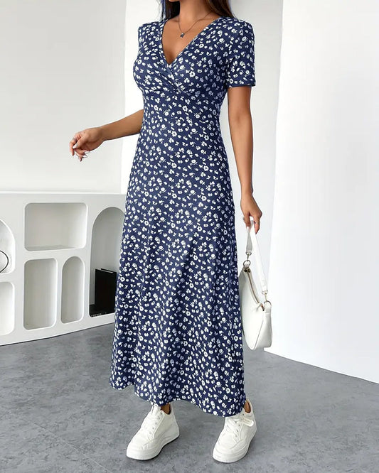 Elegantes bedrucktes Bodycon-Kleid