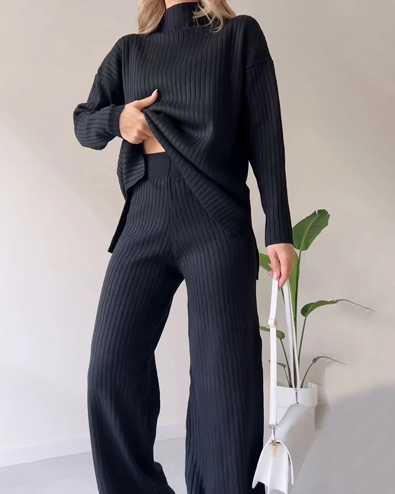 Schickes zweiteiliges Set mit Schlitz für lässigen Alltagslook