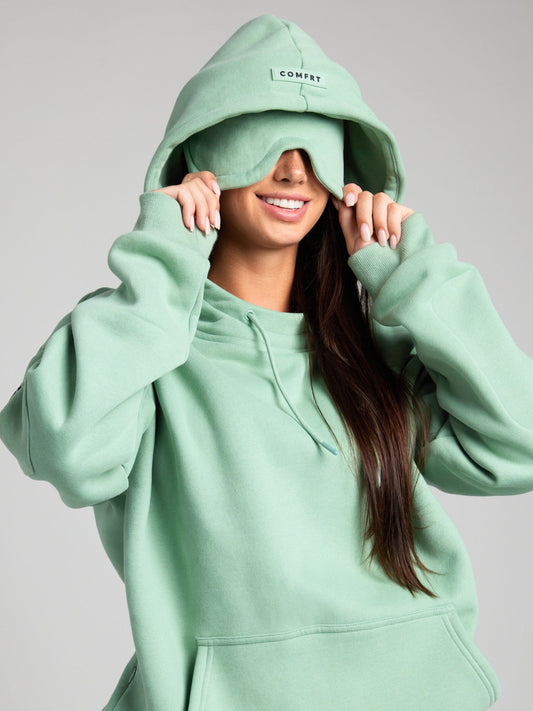 Gemütlicher Reise-Hoodie mit Flugmodus-Grafik