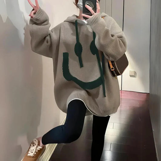 Gemütlicher übergroßer Kapuzenpullover