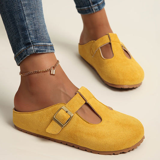 Wildleder-Komfort-Hausschuhe für Damen