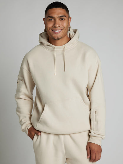 Gemütlicher Reise-Hoodie mit Flugmodus-Grafik