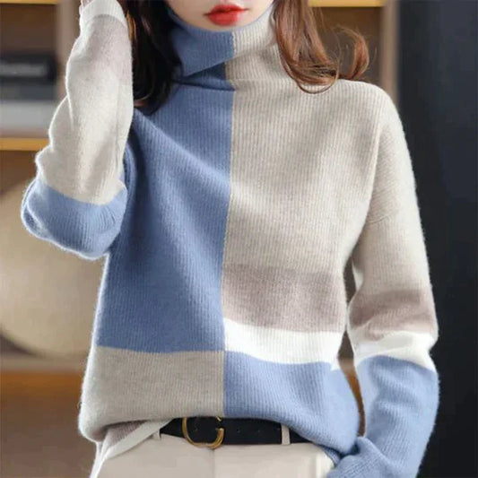Cielo® | Elegante Blau/Weiß-Kombination Pullover