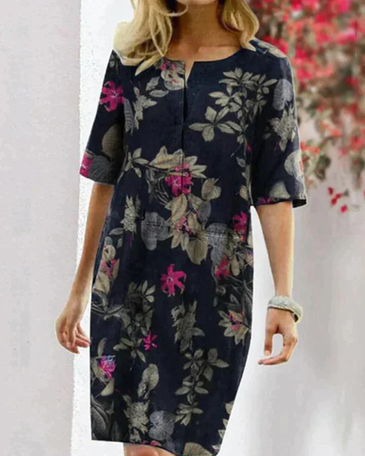 Fleur Rousse® | Sommerkleid mit stilvollem Muster