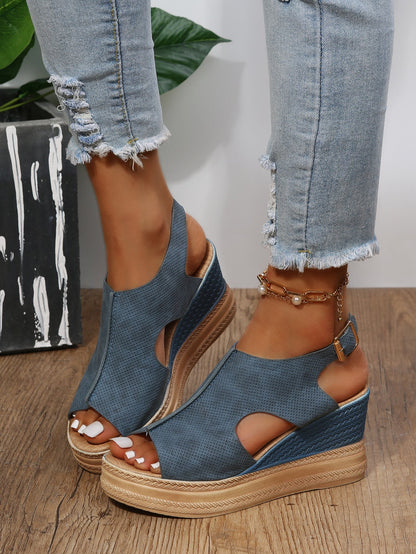 Damen Freizeit Sandalen mit Blockabsatz
