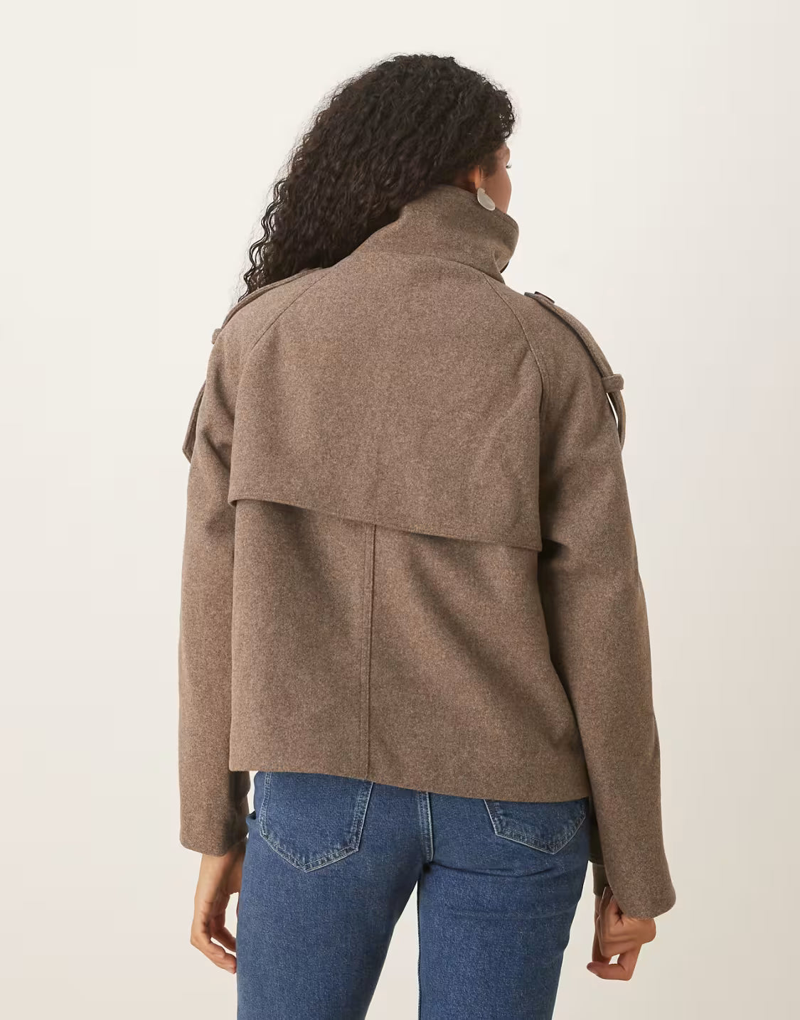 Schicker herbstlicher Woll-Peacoat