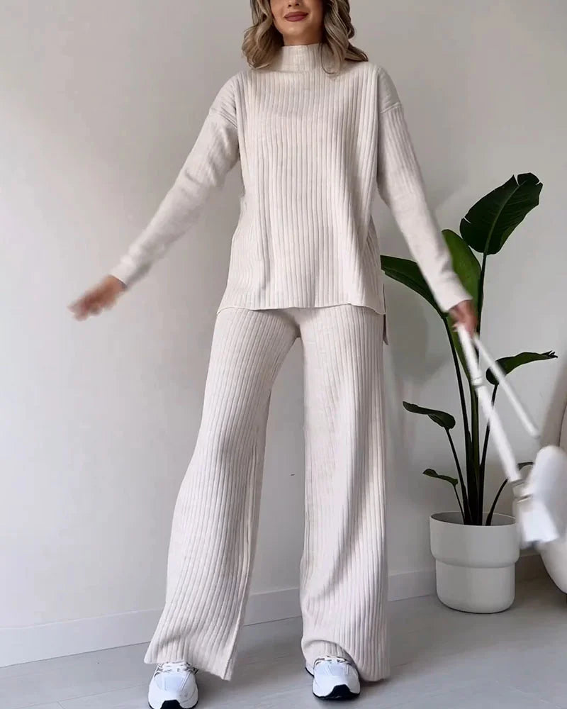 Schickes zweiteiliges Set mit Schlitz für lässigen Alltagslook
