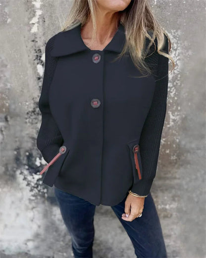 Gemütliche leichte Damen-Herbst-Winterjacke