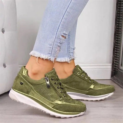 Bequeme Orthopädische Reißverschluss-Sneaker