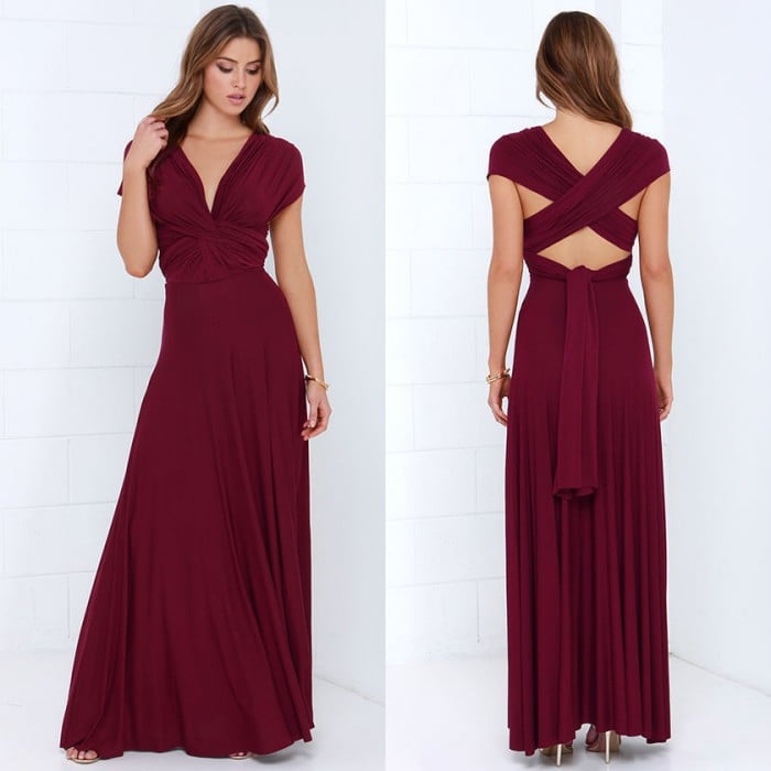 15-in-1 wandelbares Kleid mit mehreren Styling-Optionen