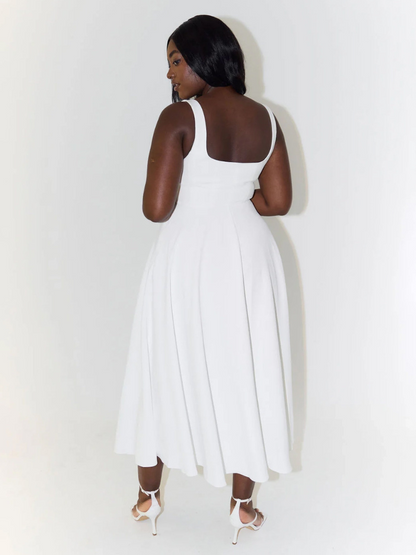 Klassisches Midikleid für Damen