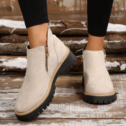 Schicke Leder-Stiefeletten für Damen