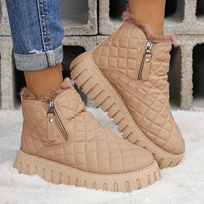 Damen Leder Winterstiefel mit orthopädischer Unterstützung