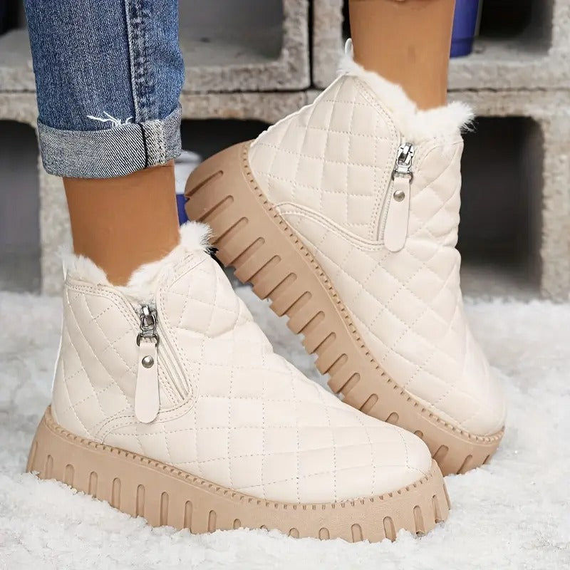 Damen Leder Winterstiefel mit orthopädischer Unterstützung