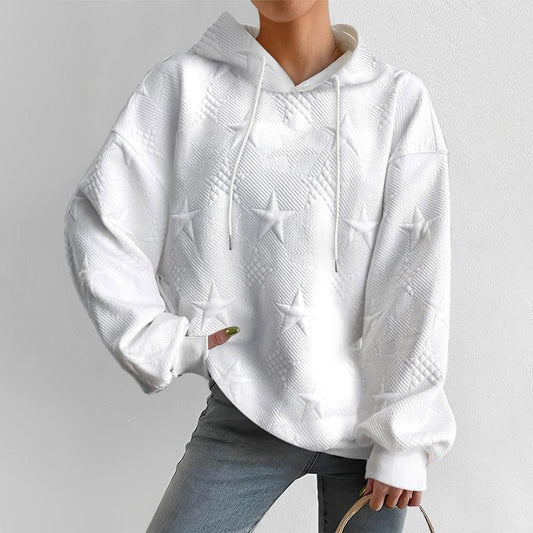 Lily® | Gemütliches Kapuzen-Sweatshirt mit strukturiertem Sterndesign